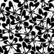 Seamless background, butterflies silhouettes