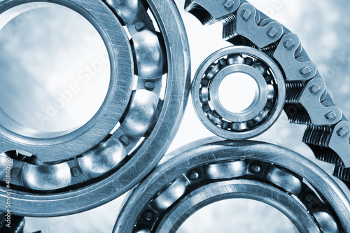 Photo: giant ball-bearings and pinion gears concept giant ball-bearings and pinion gears concept