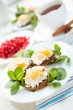 biscuits with cheese and pear jam