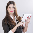 Photo: tablet woman tablet woman