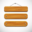 Set of wooden tablets