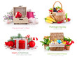 set of composition different holidays isolated on white