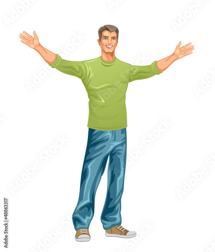 Vector: Happy man Happy man