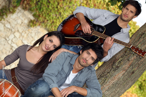 Photo: Music Group in park Music Group in park