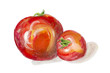 Ripe tomatoes art concept