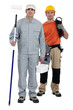 A team of tradesmen