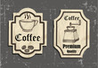 vintage coffee labels