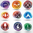 adventur and tourism icons