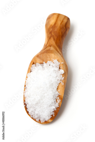 Photo: sea salt in a scoop sea salt in a scoop