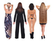 Four back young women