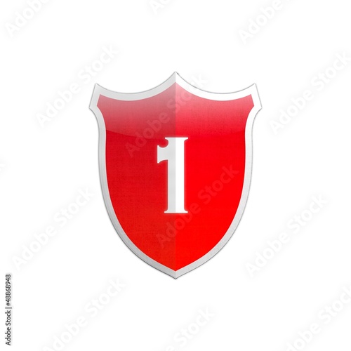 Illustration: Secure shield number 1. Secure shield number 1.