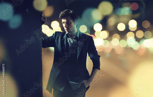 Photo: Exhausted man after hard day Exhausted man after hard day