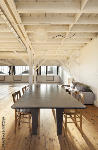 Photo: interior wide loft, dining room interior wide loft, dining room