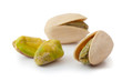 Pistachios on white background_III