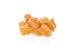 Pile of candied ginger shallow DOF