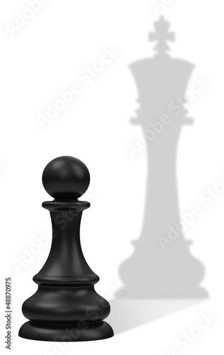 Illustration: Bauer als heimlicher König Bauer als heimlicher König