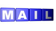 Mail blue cubes