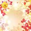 Romantic background for Valentine's day with hearts