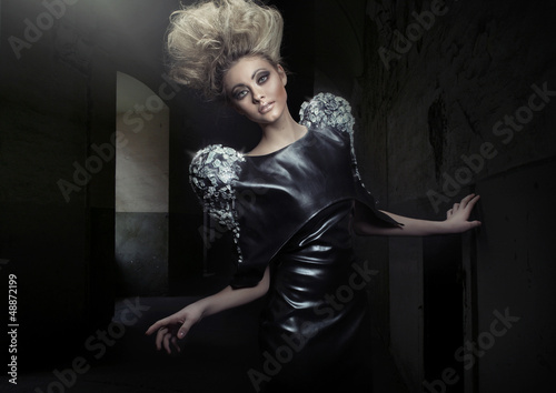 Photo: Blonde lady with marvelous haircut Blonde lady with marvelous haircut