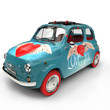 Coche con corazones