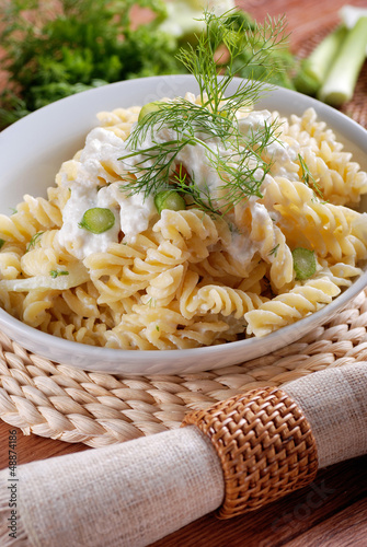 Photo: fusilli con ricotta e finocchio fusilli con ricotta e finocchio