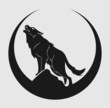 Vector: wolf symbol wolf symbol