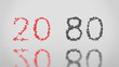 80-20 rule. Red. The Pareto principle.