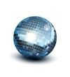 Vector disco ball on a white background