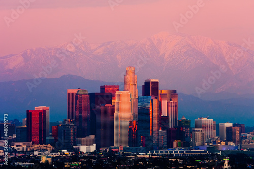Photo: Los Angeles at sunset Los Angeles at sunset