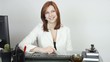 Video: business woman fills the document and submit for signature business woman fills the document and submit for signature