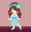 Vector: Vintage style in living room Vintage style in living room