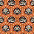 Seamlessly tiled kaleidoscopic mosaic pattern