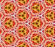 Seamlessly tiled kaleidoscopic mosaic pattern