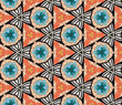 Seamlessly tiled kaleidoscopic mosaic pattern