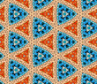 Seamlessly tiled kaleidoscopic mosaic pattern