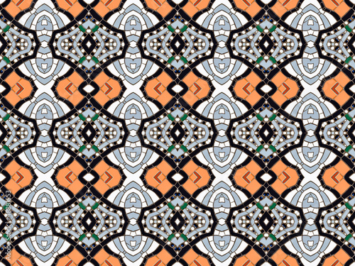 Photo: Seamlessly tiled kaleidoscopic mosaic pattern Seamlessly tiled kaleidoscopic mosaic pattern