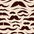 Mustache seamless pattern.