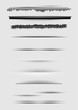Vector set of abstract dividers isolated on gray