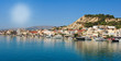 Panoramic view of the town and port of Zakynthos, Greece. Zante 