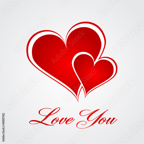 Vector: Valentine's Day greeting card. Valentine's Day greeting card.