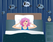 Insomniac counting sheeps