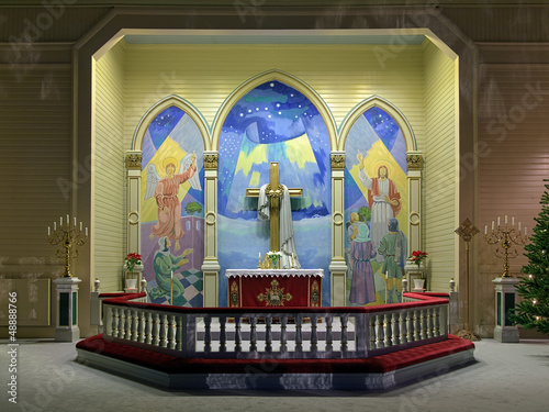 Photo: Altar of the Arvidsjaur Church, Sweden Altar of the Arvidsjaur Church, Sweden