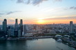 Singapore Skyline at sunset