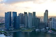 Singapore Skyline at sunset