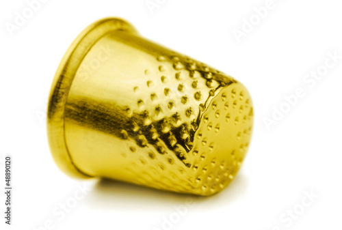Photo: Golden sewing thimble Golden sewing thimble