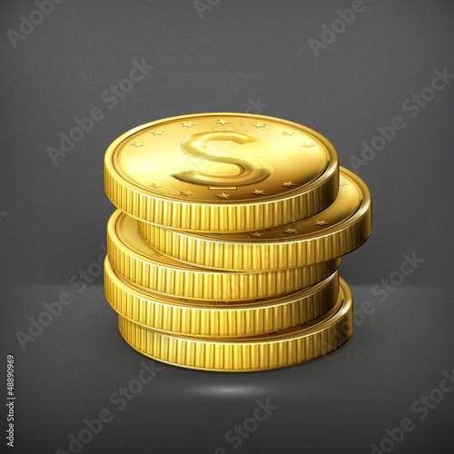 Vector: Stack of coins Stack of coins