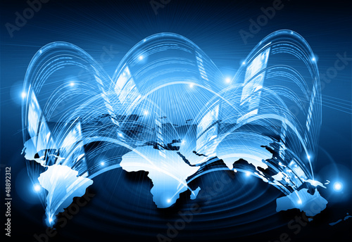 Illustration: Best Internet Concept of global business from concepts series Best Internet Concept of global business from concepts series
