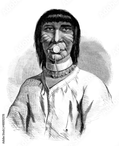 Illustration: Traditional Amazonian Indian Traditional Amazonian Indian