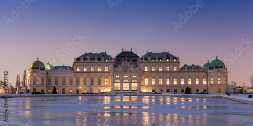 Photo: Schloss Belvedere zur Winterzeit Schloss Belvedere zur Winterzeit