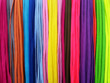Photo: Multicolored shoelaces background Multicolored shoelaces background